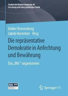 Abbildung von Kronenberg / Horneber | Die repräsentative Demokratie in Anfechtung und Bewährung | 1. Auflage | 2019 | beck-shop.de