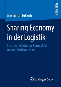 Abbildung von Lukesch | Sharing Economy in der Logistik | 1. Auflage | 2019 | beck-shop.de