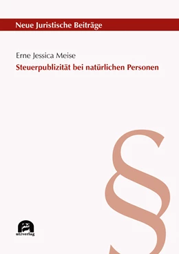 Abbildung von Meise | Steuerpublizität bei natürlichen Personen | 1. Auflage | 2019 | beck-shop.de