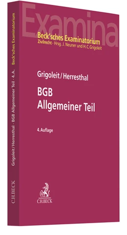 Abbildung von Grigoleit / Herresthal | BGB Allgemeiner Teil | 4. Auflage | 2021 | beck-shop.de