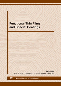 Abbildung von Tanski / Snopinski | Functional Thin Films and Special Coatings | 1. Auflage | 2019 | beck-shop.de