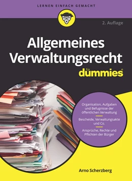 Abbildung von Scherzberg | Allgemeines Verwaltungsrecht für Dummies | 2. Auflage | 2019 | beck-shop.de