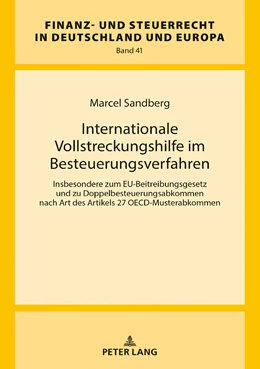 Abbildung von Sandberg | Internationale Vollstreckungshilfe im Besteuerungsverfahren | 1. Auflage | 2019 | 41 | beck-shop.de