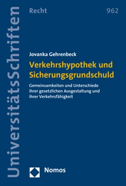 Abbildung von Gehrenbeck | Verkehrshypothek und Sicherungsgrundschuld | 1. Auflage | 2019 | 962 | beck-shop.de