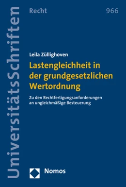 Abbildung von Züllighoven | Lastengleichheit in der grundgesetzlichen Wertordnung | 1. Auflage | 2019 | 966 | beck-shop.de