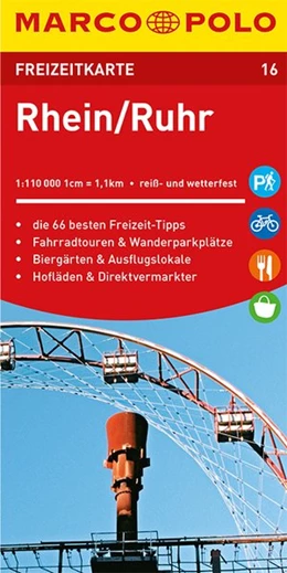 Abbildung von MARCO POLO Freizeitkarte Rhein, Ruhr 1:110 000 | 2. Auflage | 2019 | beck-shop.de
