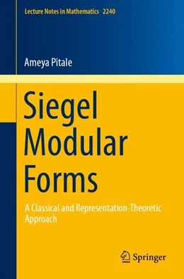 Abbildung von Pitale | Siegel Modular Forms | 1. Auflage | 2019 | beck-shop.de