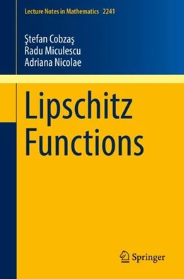 Abbildung von Cobzas / Miculescu | Lipschitz Functions | 1. Auflage | 2019 | beck-shop.de