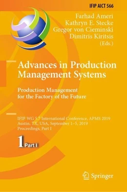 Abbildung von Ameri / Stecke | Advances in Production Management Systems. Production Management for the Factory of the Future | 1. Auflage | 2019 | beck-shop.de