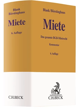 Abbildung von Blank / Börstinghaus | Miete | 6. Auflage | 2020 | beck-shop.de