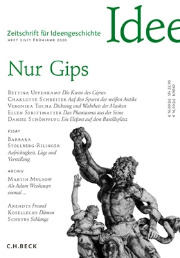 Abbildung von Zeitschrift für Ideengeschichte Heft XIV/1 Frühjahr 2020 | 1. Auflage | 2020 | beck-shop.de