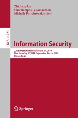 Abbildung von Lin / Papamanthou | Information Security | 1. Auflage | 2019 | beck-shop.de