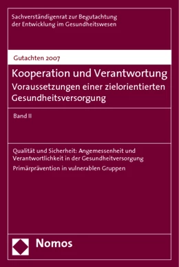 Abbildung von Gutachten 2007 - Kooperation und Verantwortung | 2. Auflage | 2008 | beck-shop.de