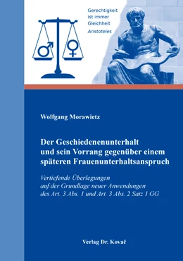 Abbildung von Morawietz | Der Geschiedenenunterhalt und sein Vorrang gegenüber einem späteren Frauenunterhaltsanspruch | 1. Auflage | 2019 | 63 | beck-shop.de