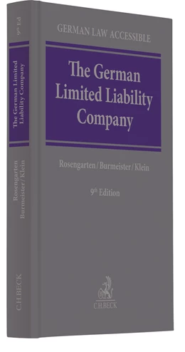 Abbildung von Rosengarten / Burmeister | The German Limited Liability Company | 9. Auflage | 2020 | beck-shop.de