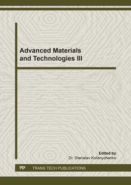 Abbildung von Kolisnychenko | Advanced Materials and Technologies III | 1. Auflage | 2019 | beck-shop.de