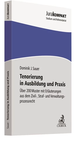 Abbildung von Sauer | Tenorierung in Ausbildung und Praxis | 1. Auflage | 2020 | beck-shop.de