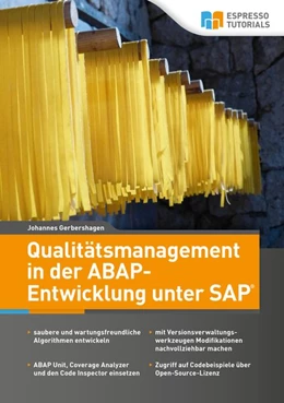 Abbildung von Gerbershagen | Qualitätsmanagement in der ABAP-Entwicklung unter SAP | 1. Auflage | 2019 | beck-shop.de