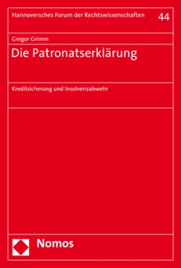 Abbildung von Grimm | Die Patronatserklärung | 1. Auflage | 2019 | 44 | beck-shop.de