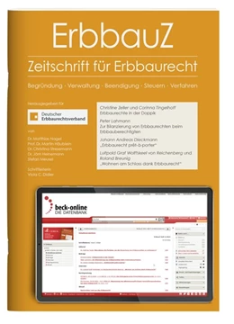 Abbildung von ErbbauZ • Zeitschrift für Erbbaurecht | 1. Auflage | 2022 | beck-shop.de
