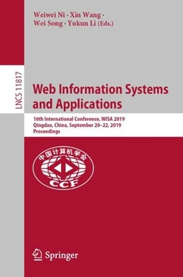 Abbildung von Ni / Wang | Web Information Systems and Applications | 1. Auflage | 2019 | beck-shop.de