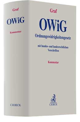 Abbildung von Graf | Ordnungswidrigkeitengesetz: OWiG | 1. Auflage | 2022 | beck-shop.de