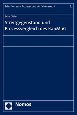 Abbildung von Ditler | Streitgegenstand und Prozessvergleich des KapMuG | 1. Auflage | 2019 | 3 | beck-shop.de