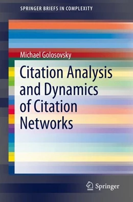 Abbildung von Golosovsky | Citation Analysis and Dynamics of Citation Networks | 1. Auflage | 2019 | beck-shop.de