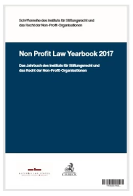 Abbildung von Non Profit Law Yearbook 2017 | 1. Auflage | 2018 | beck-shop.de