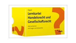 Abbildung von Oppel | Lernkartei Handelsrecht und Gesellschaftsrecht | 1. Auflage | 2020 | beck-shop.de