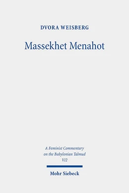 Abbildung von Weisberg | Massekhet Menahot | 1. Auflage | 2020 | beck-shop.de
