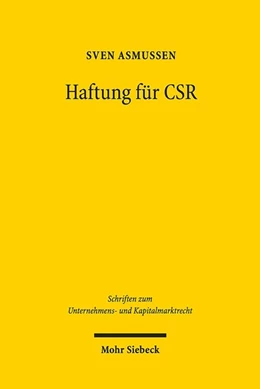Abbildung von Asmussen | Haftung für CSR | 1. Auflage | 2020 | beck-shop.de