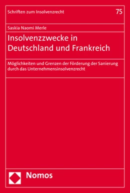 Abbildung von Merle | Insolvenzzwecke in Deutschland und Frankreich | 1. Auflage | 2019 | 75 | beck-shop.de