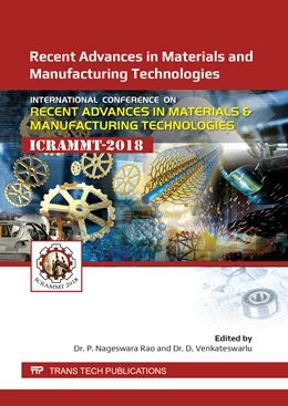 Abbildung von Rao / Venkateswarlu | Recent Advances in Materials and Manufacturing Technologies | 1. Auflage | 2019 | Volume 969 | beck-shop.de