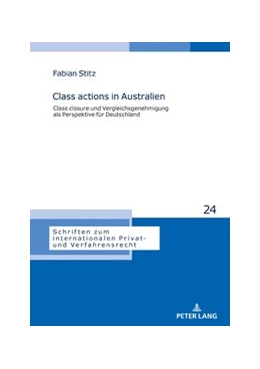 Abbildung von Stitz | Class actions in Australien | 1. Auflage | 2019 | 24 | beck-shop.de