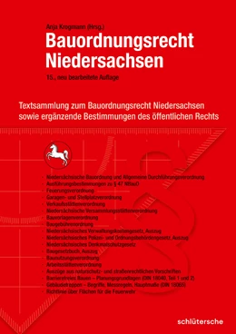 Abbildung von Krogmann | Bauordnungsrecht Niedersachsen | 15. Auflage | 2019 | beck-shop.de
