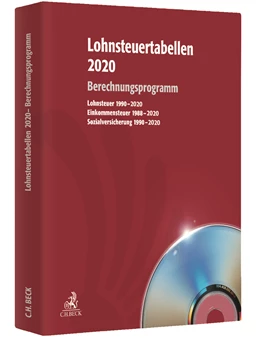 Abbildung von Lohnsteuertabellen 2020 • CD-ROM | 1. Auflage | 2020 | beck-shop.de