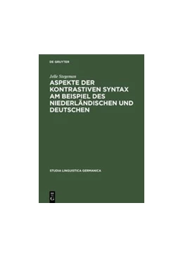 Abbildung von Stegeman | Aspekte der kontrastiven Syntax am Beispiel des Niederländischen und Deutschen | 1. Auflage | 2019 | beck-shop.de