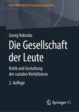 Abbildung von Vobruba | Die Gesellschaft der Leute | 2. Auflage | 2019 | beck-shop.de