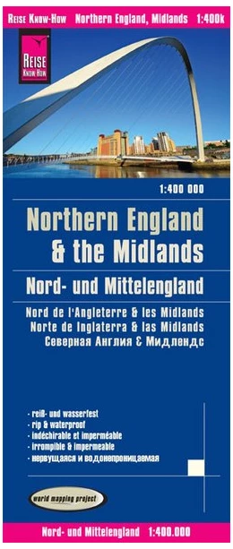 Abbildung von Reise Know-How Verlag | Reise Know-How Landkarte Nord- und Mittelengland / Northern England & the Midlands (1:400.000) | 1. Auflage | 2022 | beck-shop.de