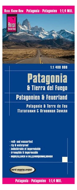 Abbildung von Peter Rump | Reise Know-How Landkarte Patagonien, Feuerland / Patagonia, Tierra del Fuego (1:1.400.000) | 1. Auflage | 2022 | beck-shop.de