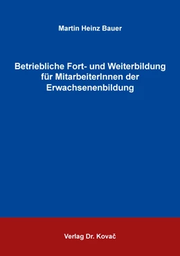 Abbildung von Bauer | Betriebliche Fort- und Weiterbildung für MitarbeiterInnen der Erwachsenenbildung | 1. Auflage | 2019 | 27 | beck-shop.de