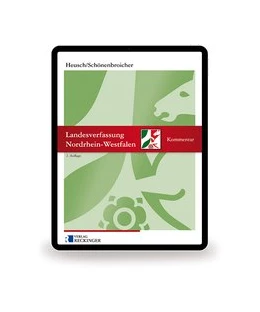 Abbildung von Heusch / Schönenbroicher | Landesverfassung Nordrhein-Westfalen – Digital | 2. Auflage | 2019 | beck-shop.de