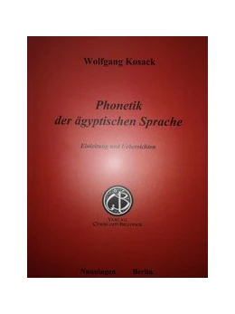 Abbildung von Kosack | Phonetik der ägyptischen Sprache | 1. Auflage | 2019 | beck-shop.de