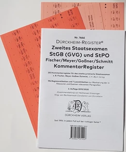 Abbildung von Dürckheim | DürckheimRegister® StGB/StPO - 2. Staatsexamen für KOMMENTAR-Register (2020) | 2. Auflage | 2019 | beck-shop.de