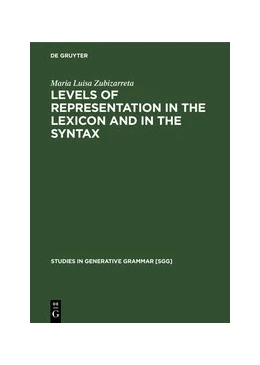 Abbildung von Zubizarreta | Levels of representation in the lexicon and in the syntax | 1. Auflage | 2019 | beck-shop.de