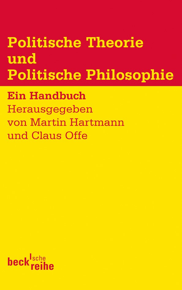 Cover: Hartmann, Martin / Offe, Claus, Politische Theorie und Politische Philosophie