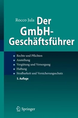 Abbildung von Jula | Der GmbH-Geschäftsführer | 5. Auflage | 2019 | beck-shop.de