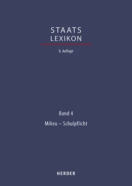 Abbildung von Staatslexikon, Band 4: Milieu - Schuldrecht | 1. Auflage | 2020 | beck-shop.de