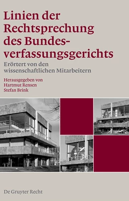 Abbildung von Rensen / Brink | Linien der Rechtsprechung des Bundesverfassungsgerichts - Band 1 | 1. Auflage | 2009 | beck-shop.de